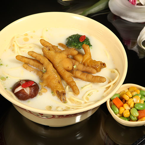 風味雞爪面