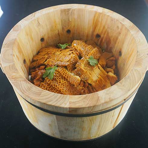 魚(yú)你相伴噴泉魚(yú)火鍋-秘制香辣雞塊