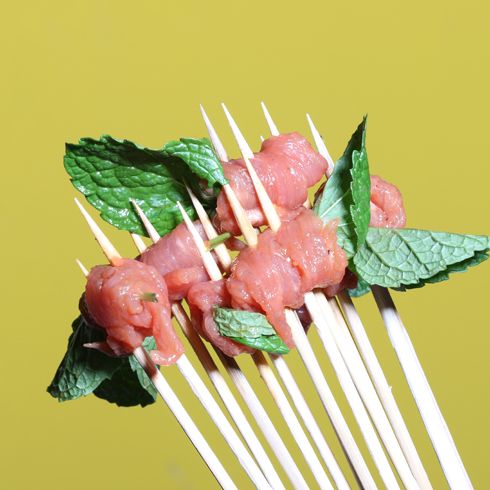 無簽道牛肉串串香-薄荷牛肉串